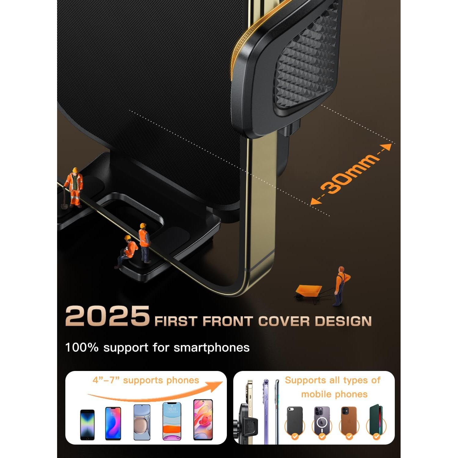 Soporte para Teléfono de Coche Topmake S222A 3 en 1 Negro