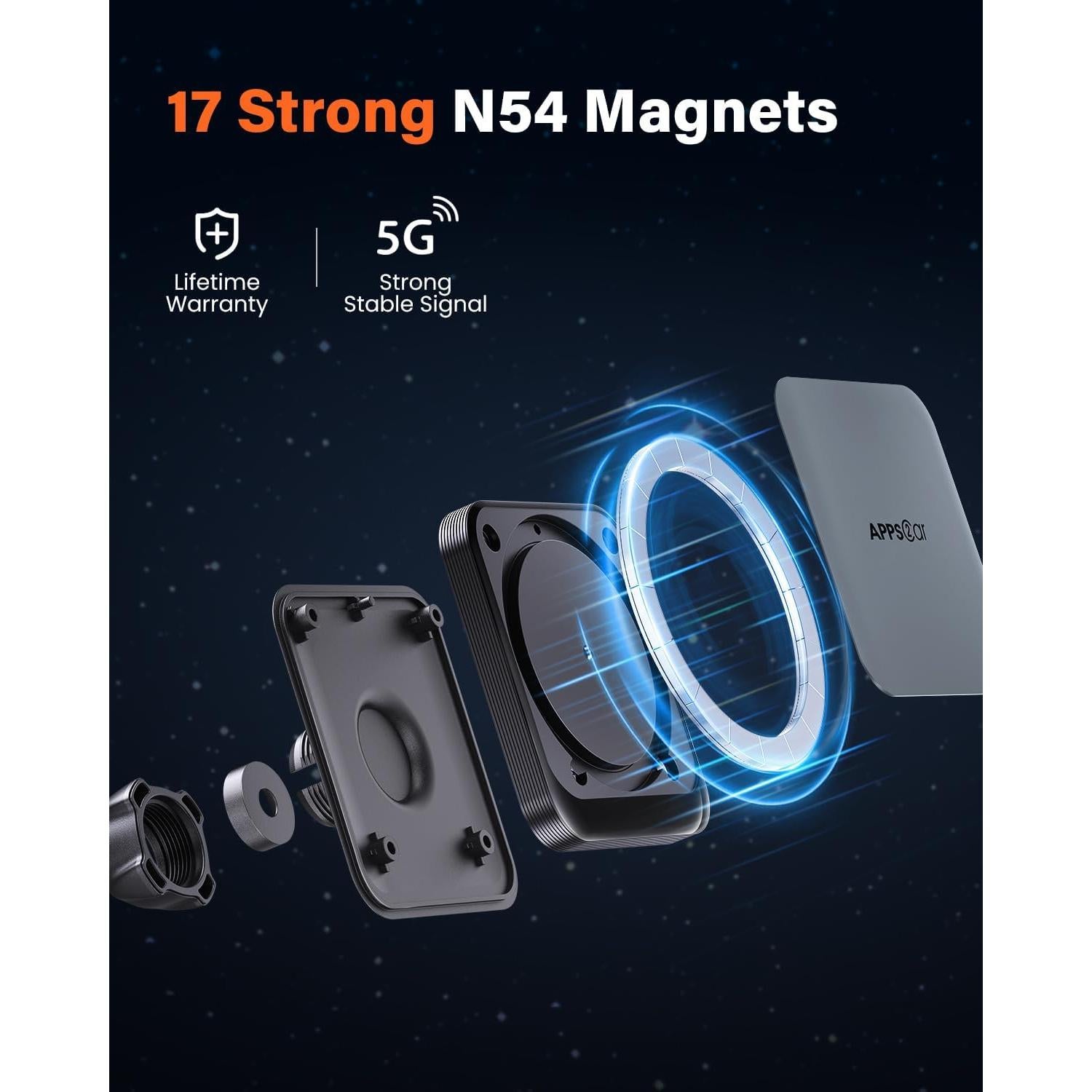 Soporte para Teléfono Wiiki-Tech Magsafe CD 25N Magnético