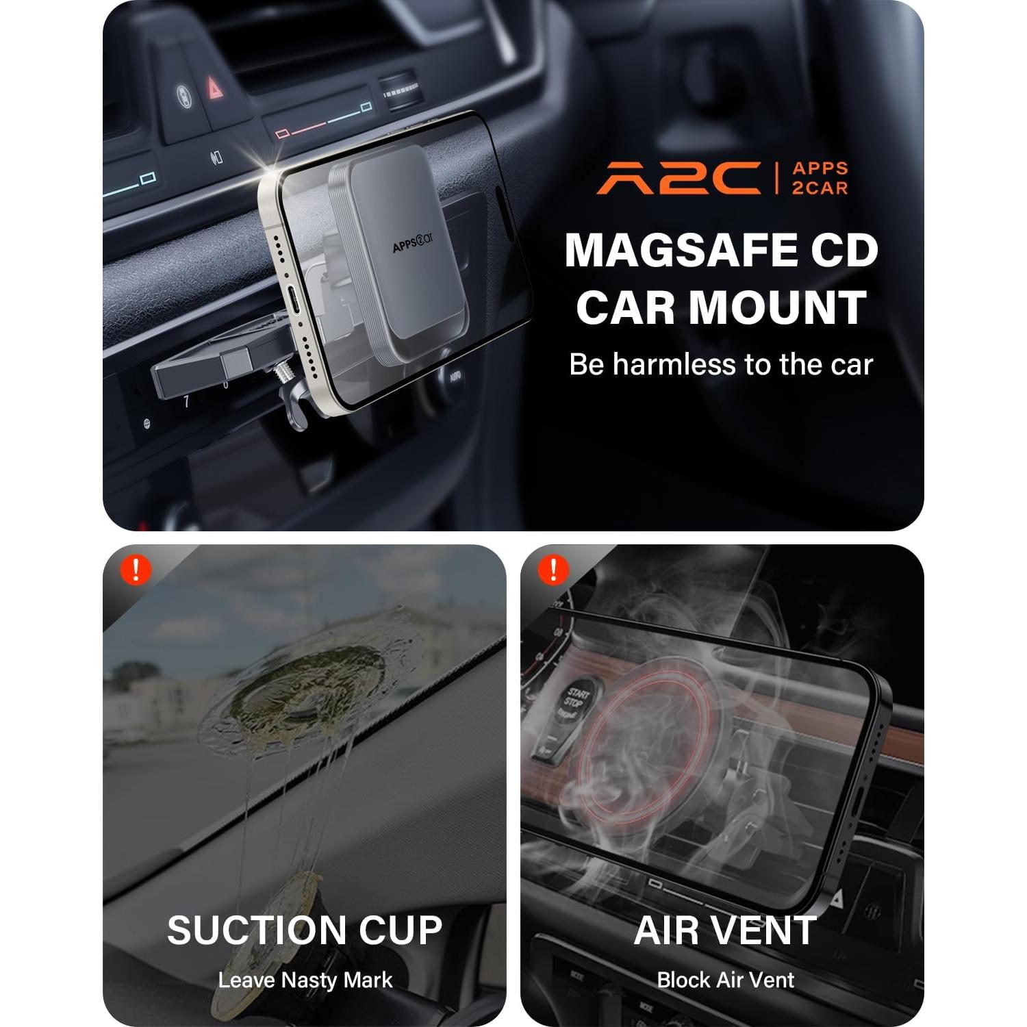 Soporte para Teléfono Wiiki-Tech Magsafe CD 25N Magnético