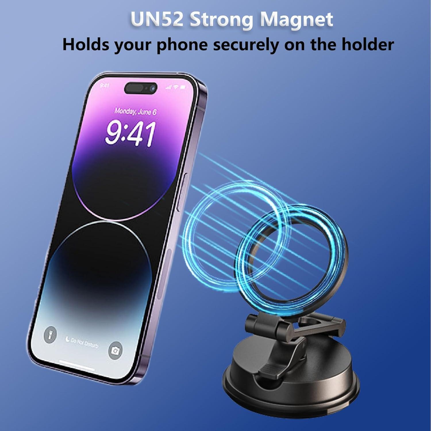 Soporte Magnético para Teléfono Auto SPETAKU 360° Gris