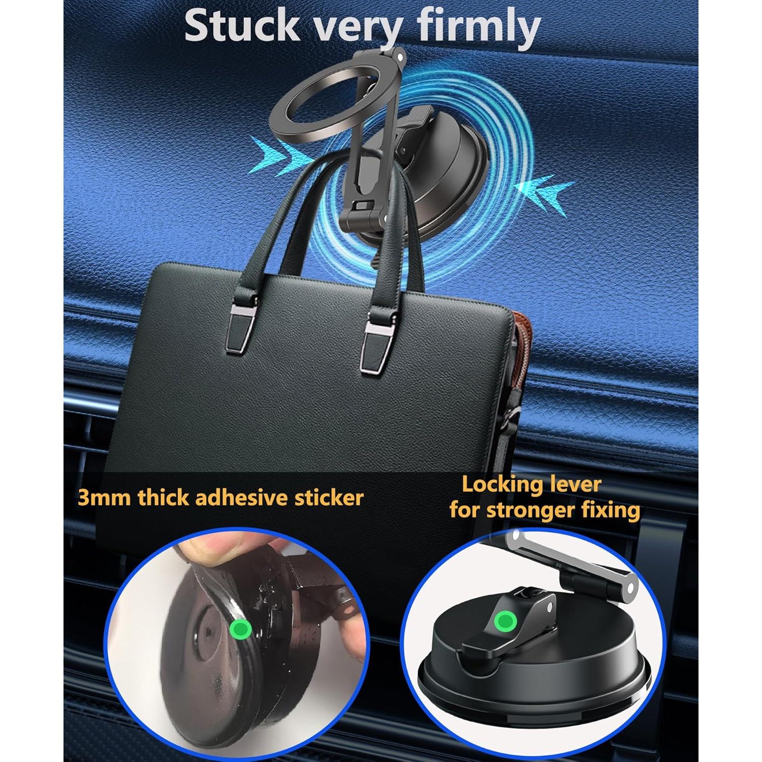 Soporte Magnético para Teléfono Auto SPETAKU 360° Gris