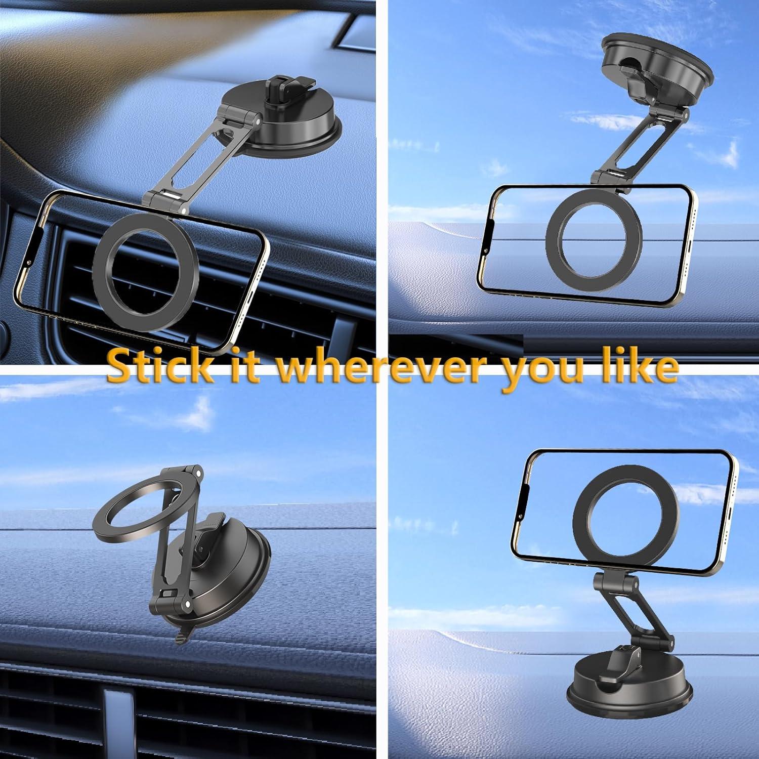 Soporte Magnético para Teléfono Auto SPETAKU 360° Gris