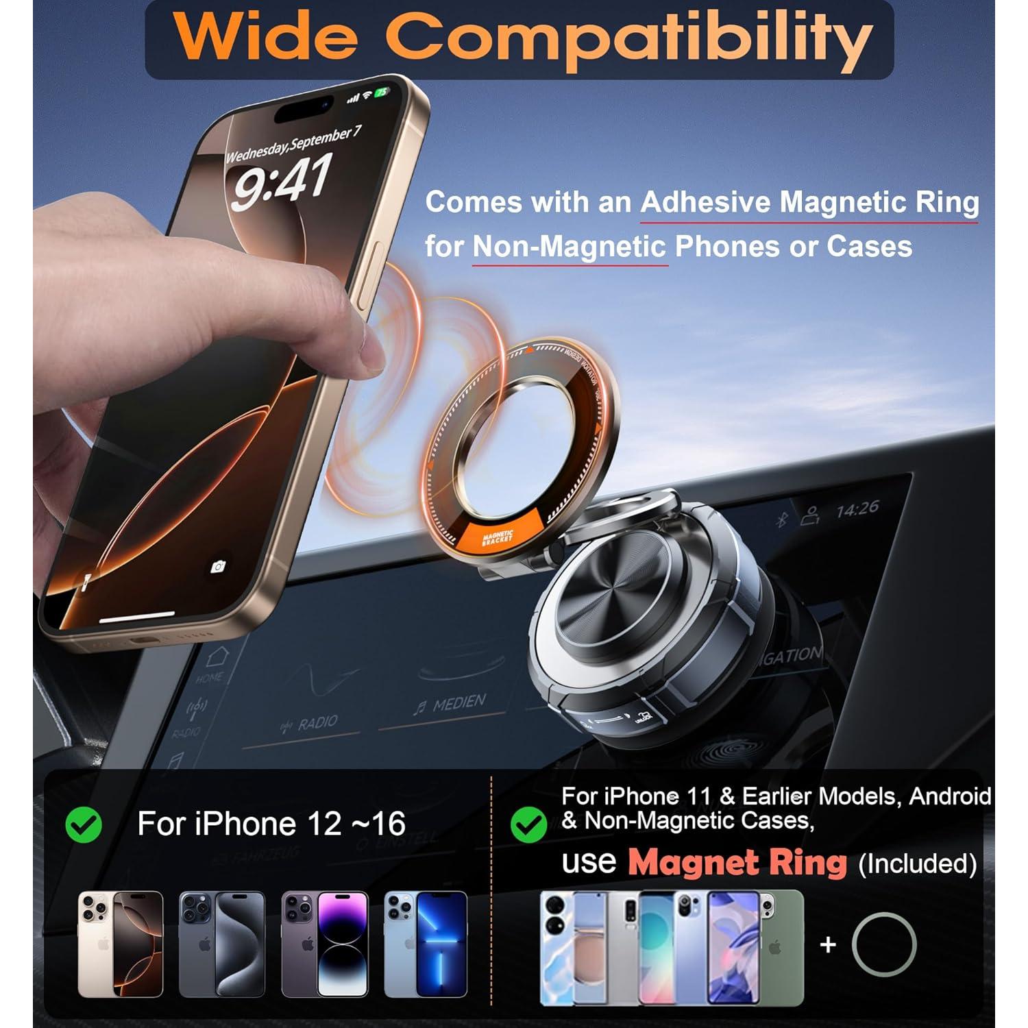 Soporte Magnético para Teléfono BOCLOUD 360° Zinc 181g