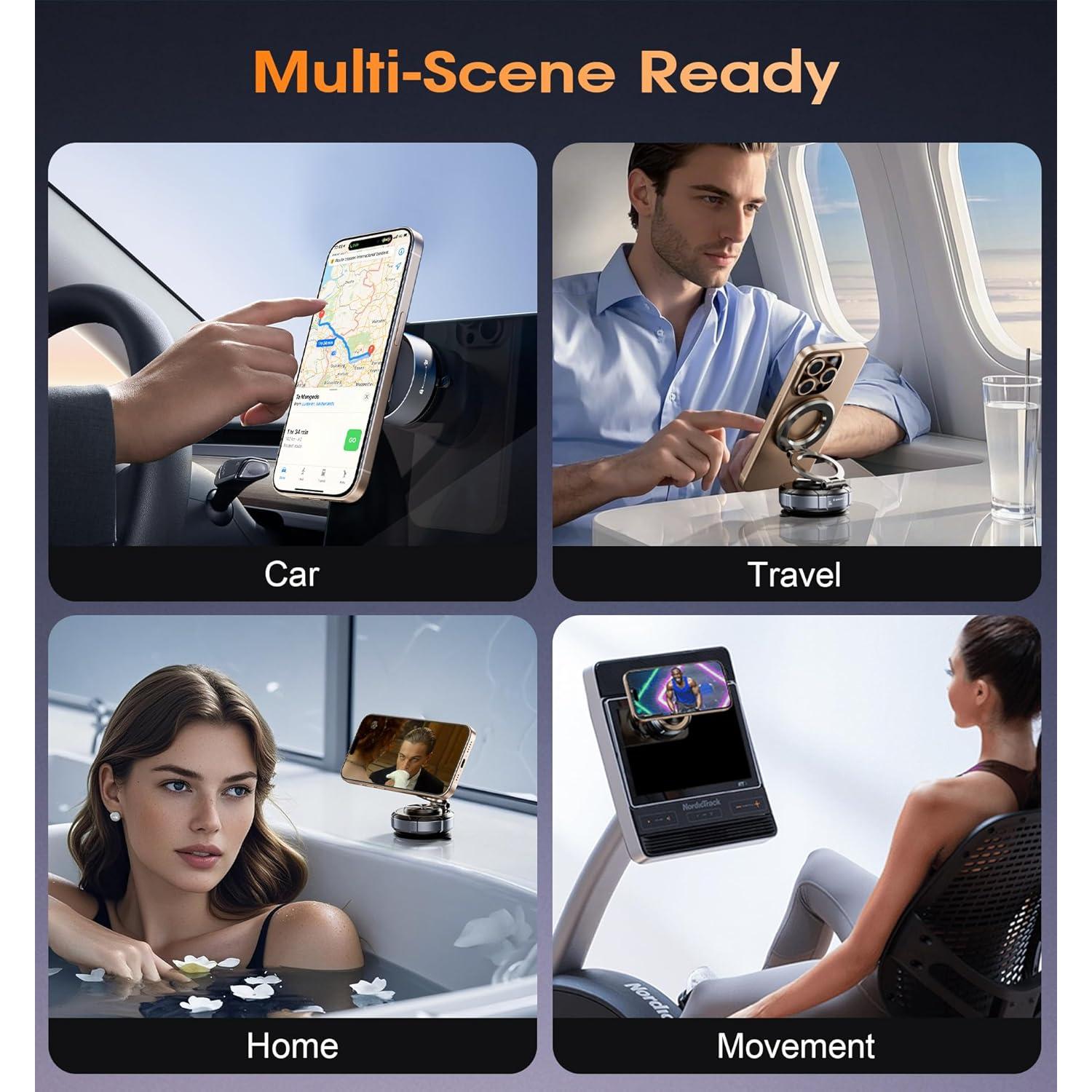 Soporte Magnético para Teléfono BOCLOUD 360° Zinc 181g