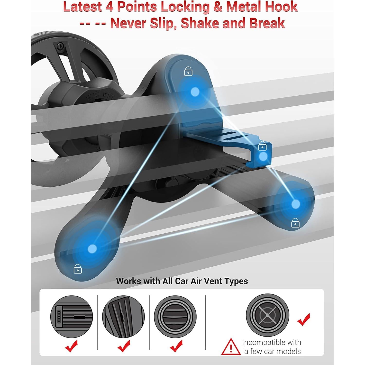 Soporte Magnético para Auto PROfezzion Aluminio 360°