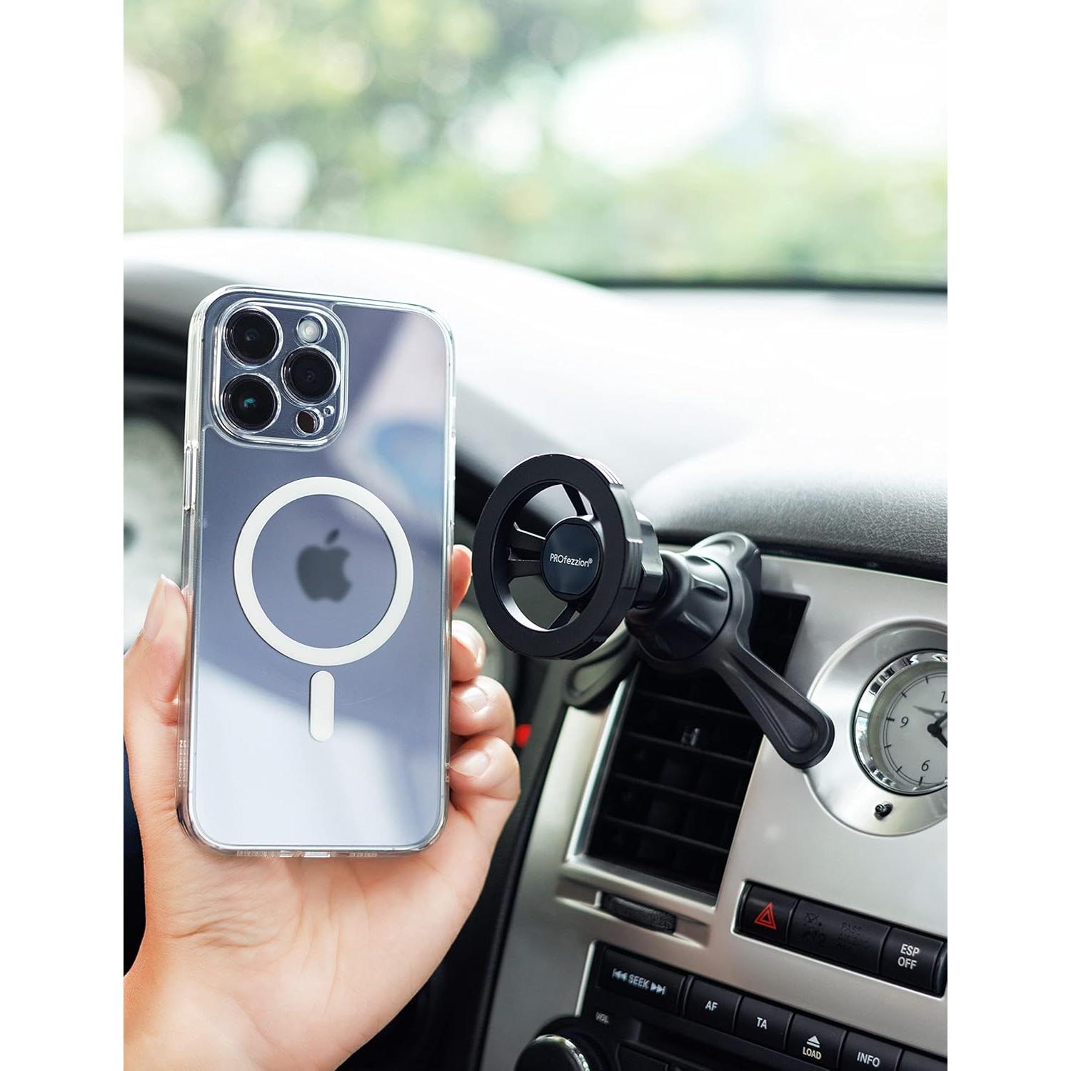 Soporte Magnético para Auto PROfezzion Aluminio 360°