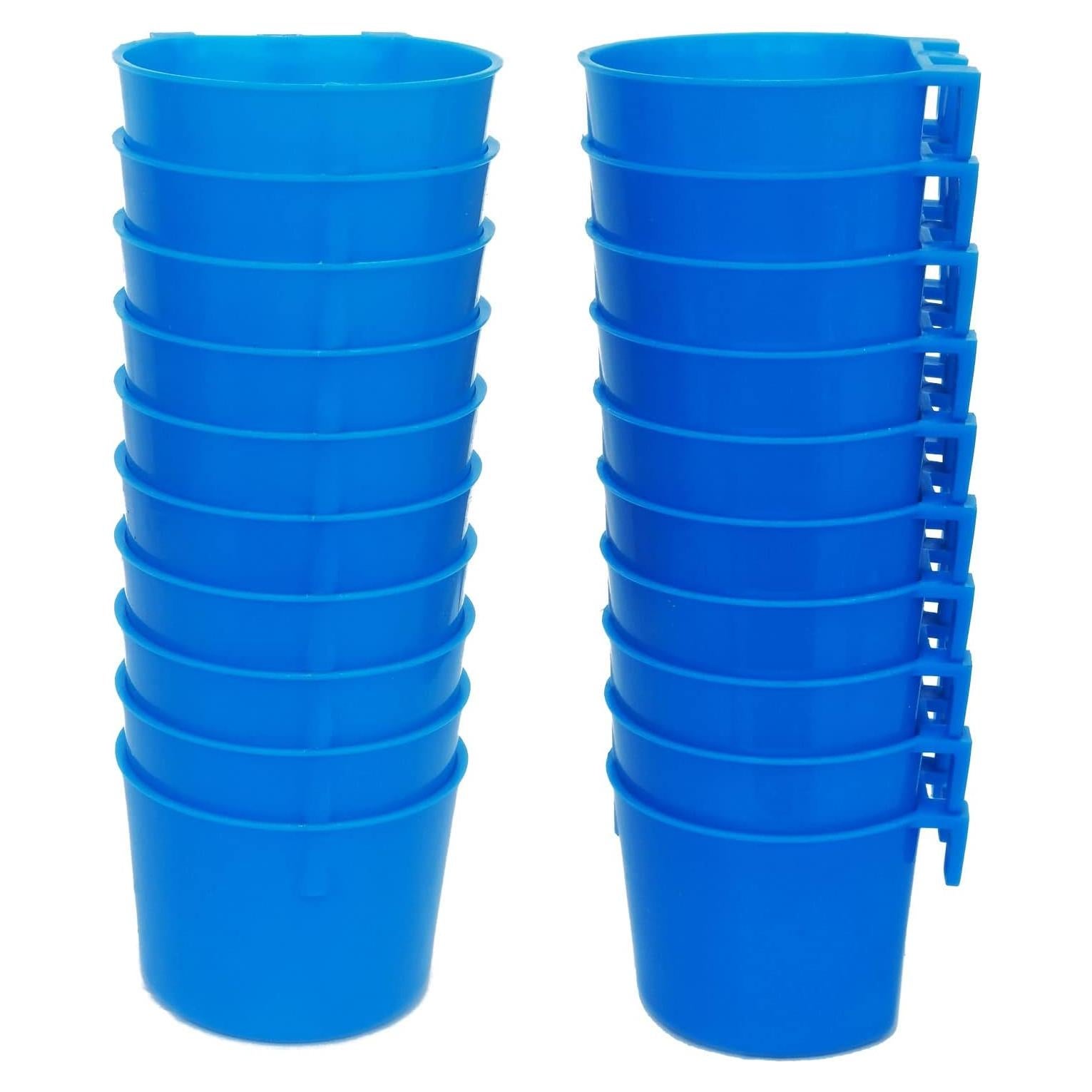 Paquete de 20 tazas colgantes 240 ml para aves y conejos