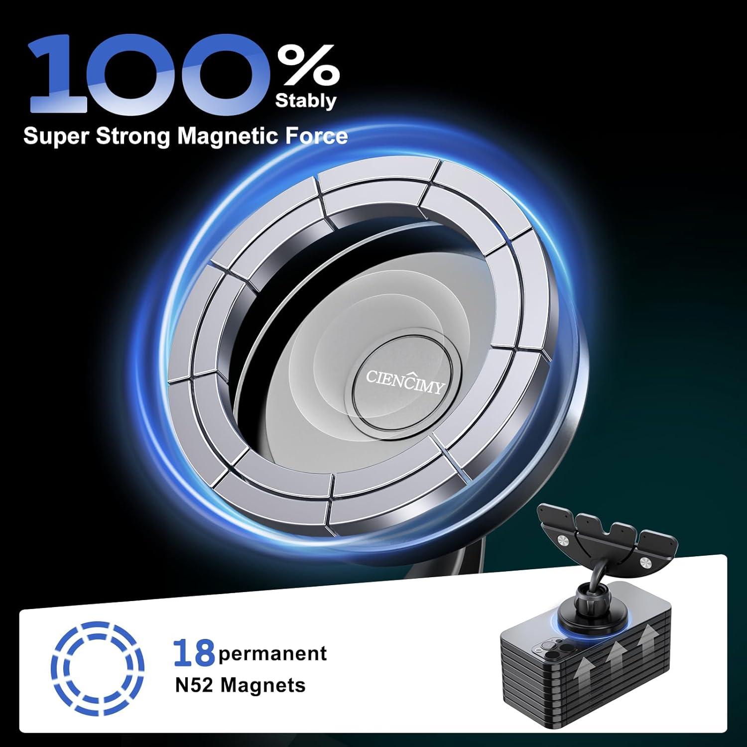 Soporte para Teléfono de Ranura CD Ciencimy Antideslizante