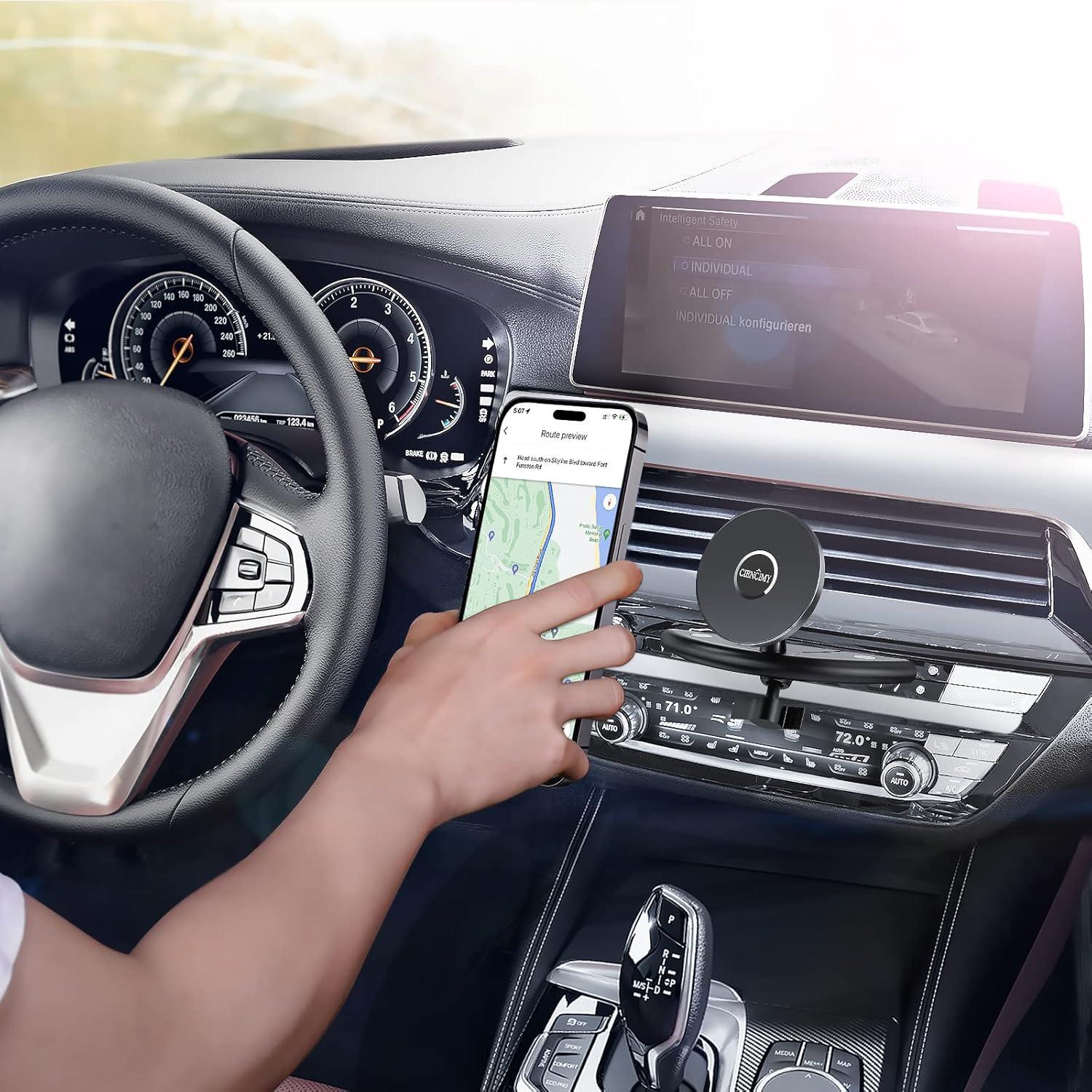 Soporte para Teléfono de Ranura CD Ciencimy Antideslizante