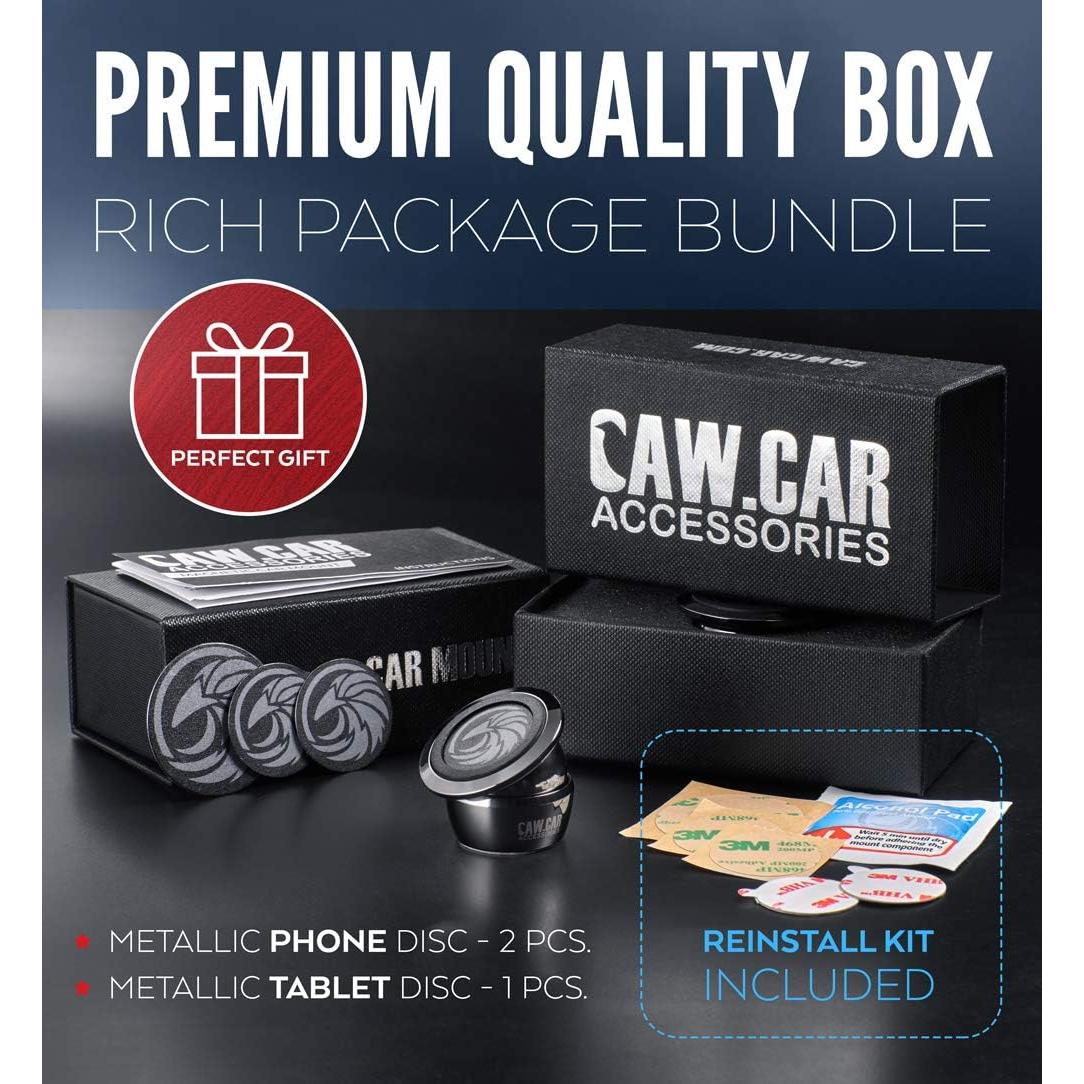 Soporte Magnético Universal para Teléfono CAW.CAR - Cromo Negro