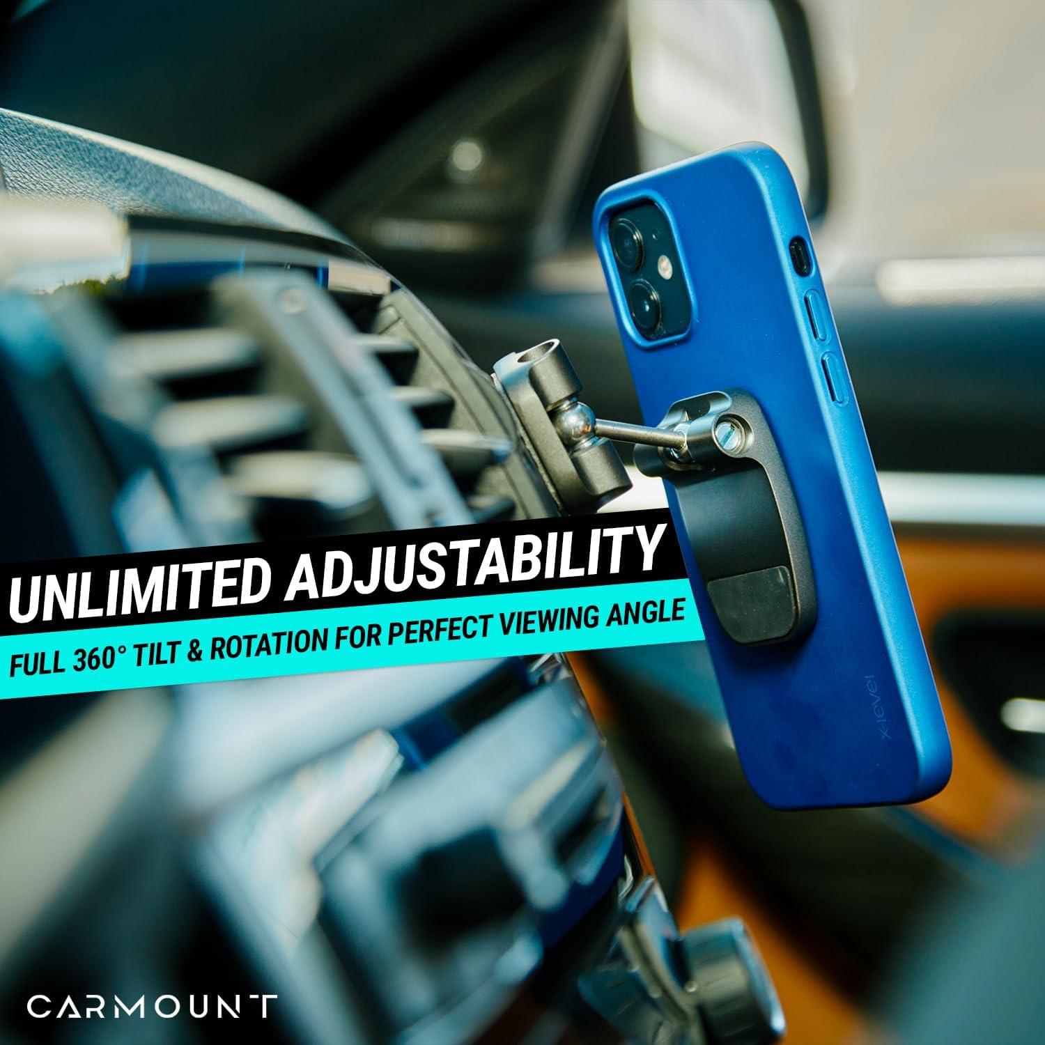 Soporte Magnético para Teléfono CARMOUNT F2, 360° Ajustable