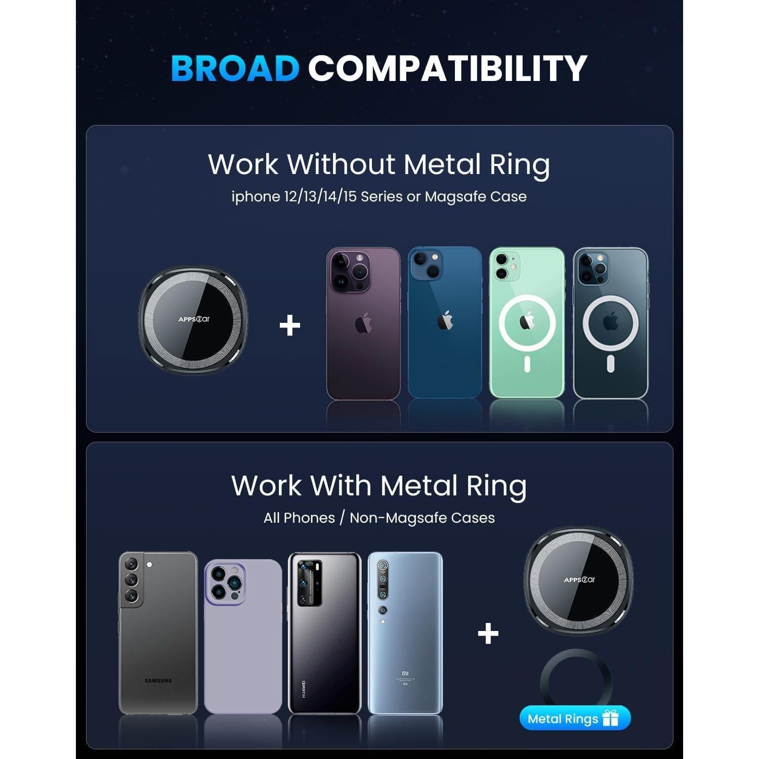 Soporte Magnético para Teléfono en Coche Wiiki-tech CD Magsafe