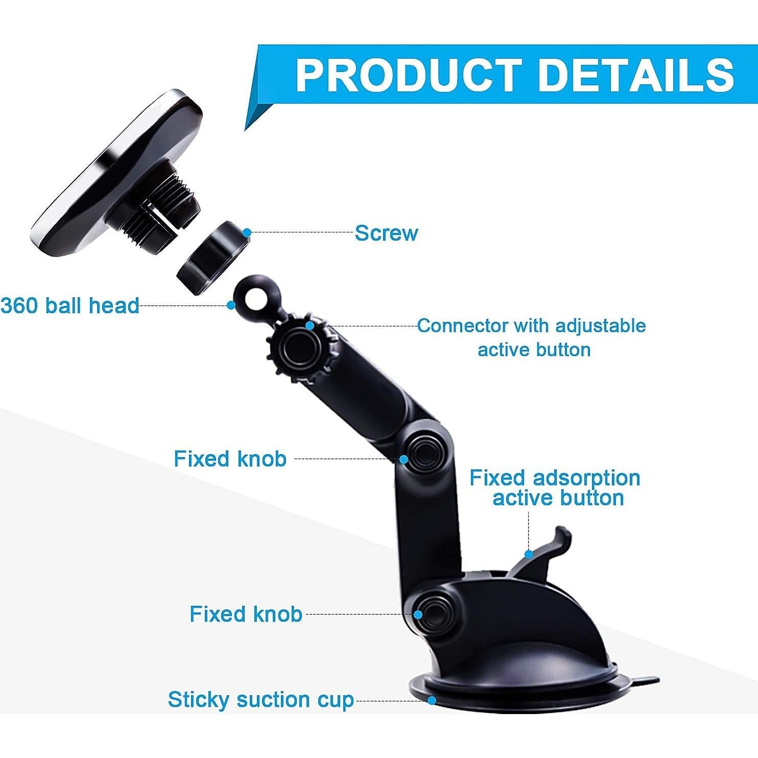 Soporte Magnético para Teléfono en Coche Panvox 8 Imán