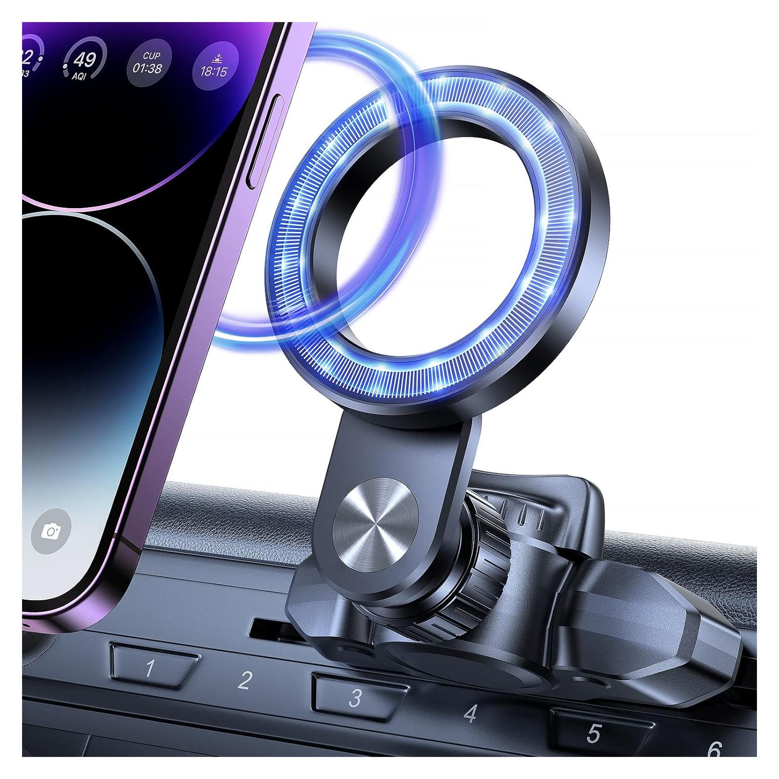 Soporte magnético para teléfono OQTIQ CD MagSafe Negro