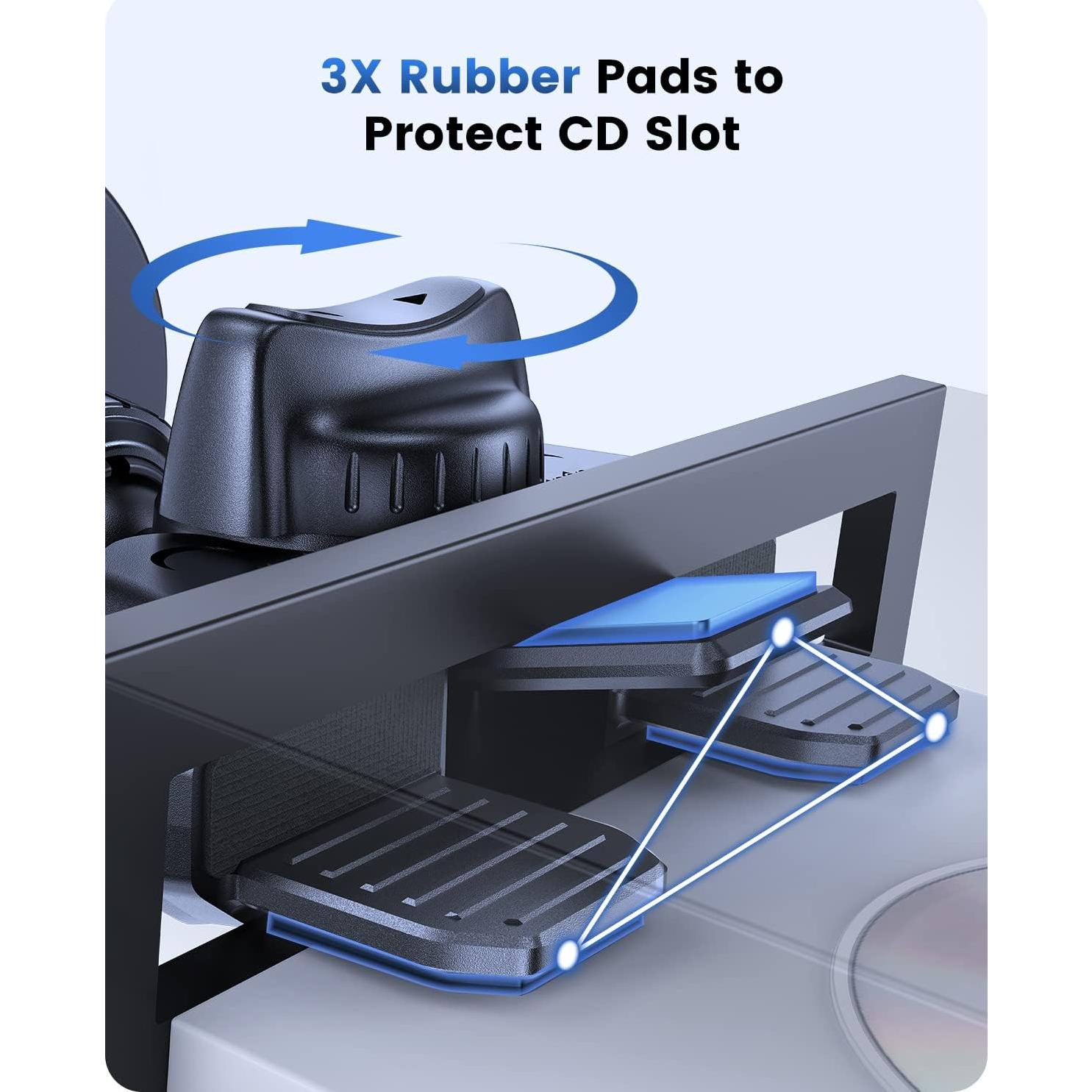 Soporte magnético para teléfono OQTIQ CD MagSafe Negro