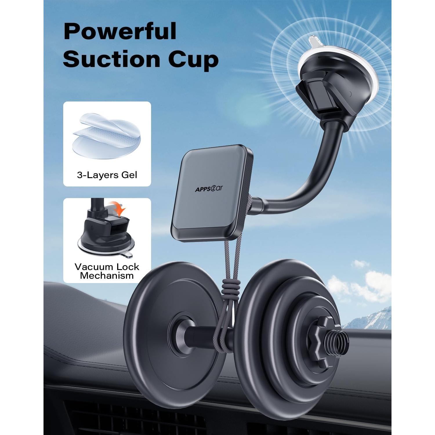 Soporte Magnético para Teléfono de Coche Wiiki-tech Negro