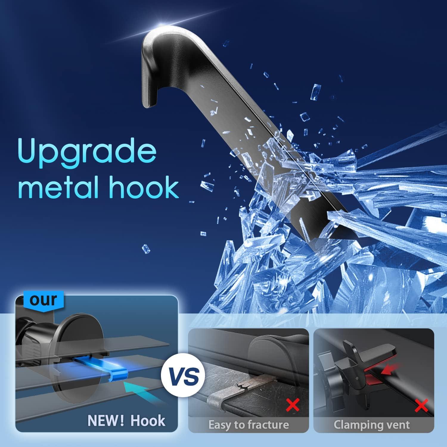 Soporte para Teléfono en Ventilación Coche Pop-Tech Negro