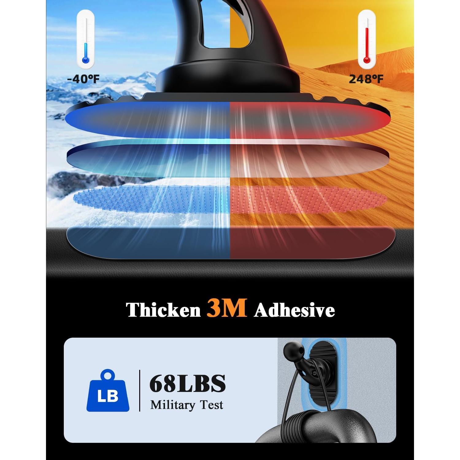 Soporte Magnético para Coche Volport con Magsafe - Negro