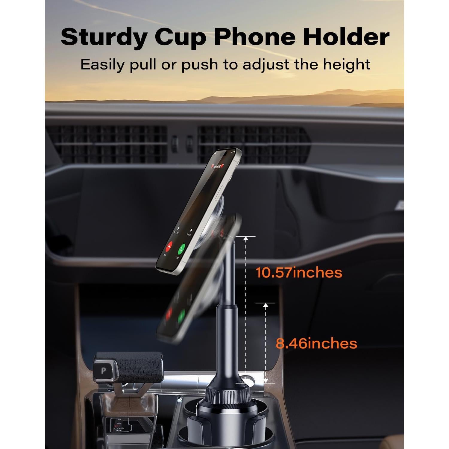 Soporte para Taza de Teléfono OQTIQ Ajustable para Coche