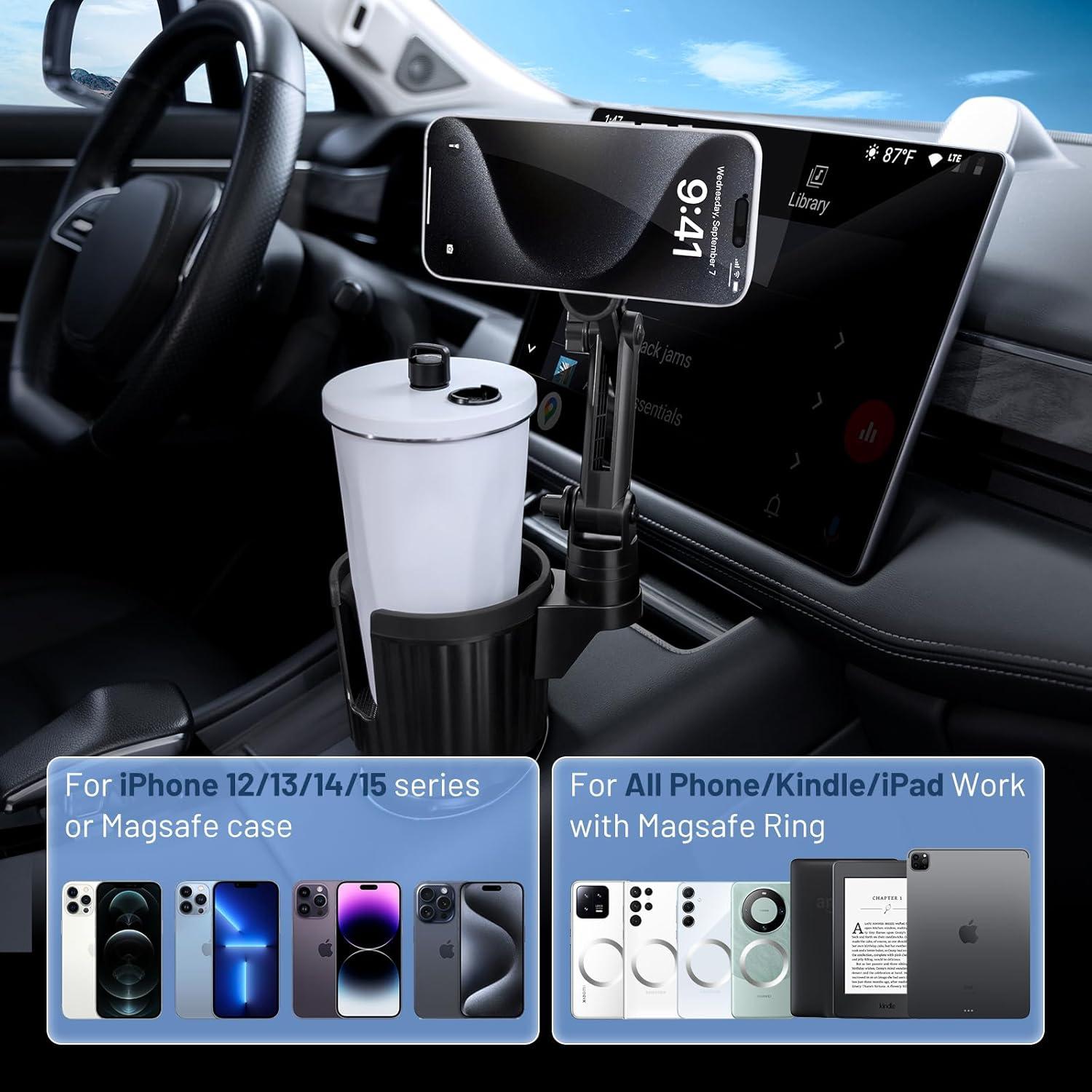 Soporte para teléfono en portavasos This Hill ajustable MagSafe