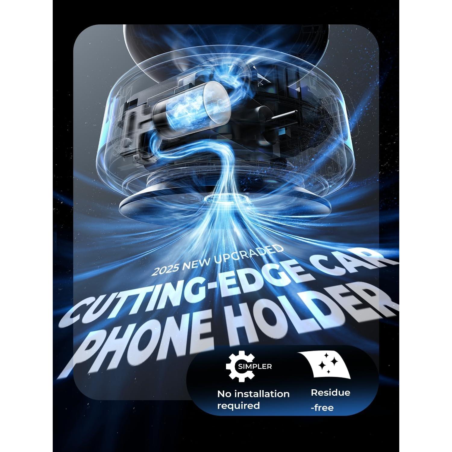 Soporte de Teléfono Magnético LISEN 360° Ajustable Plateado