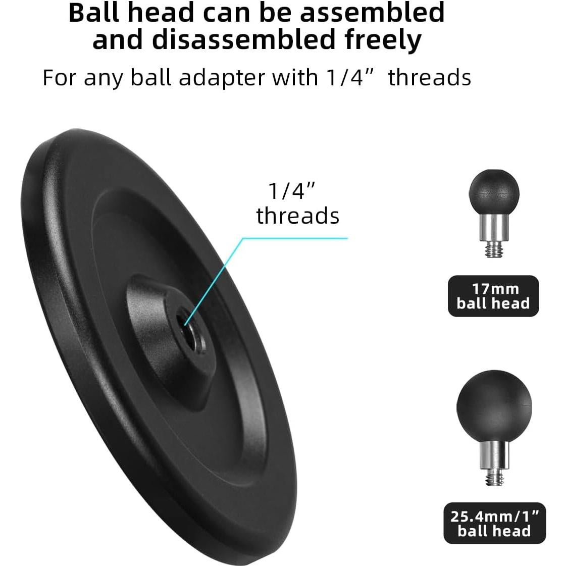 Soporte Magnético para Teléfono FANAUE con Cabeza Esférica 1"