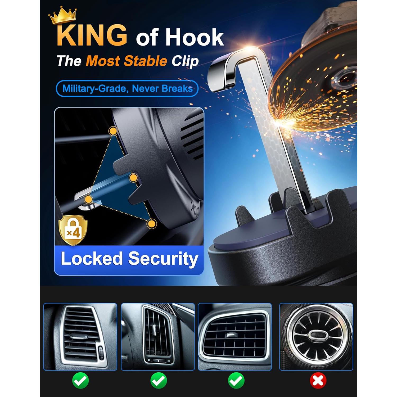 Soporte para Coche HTU Magnético 5 en 1 Verde