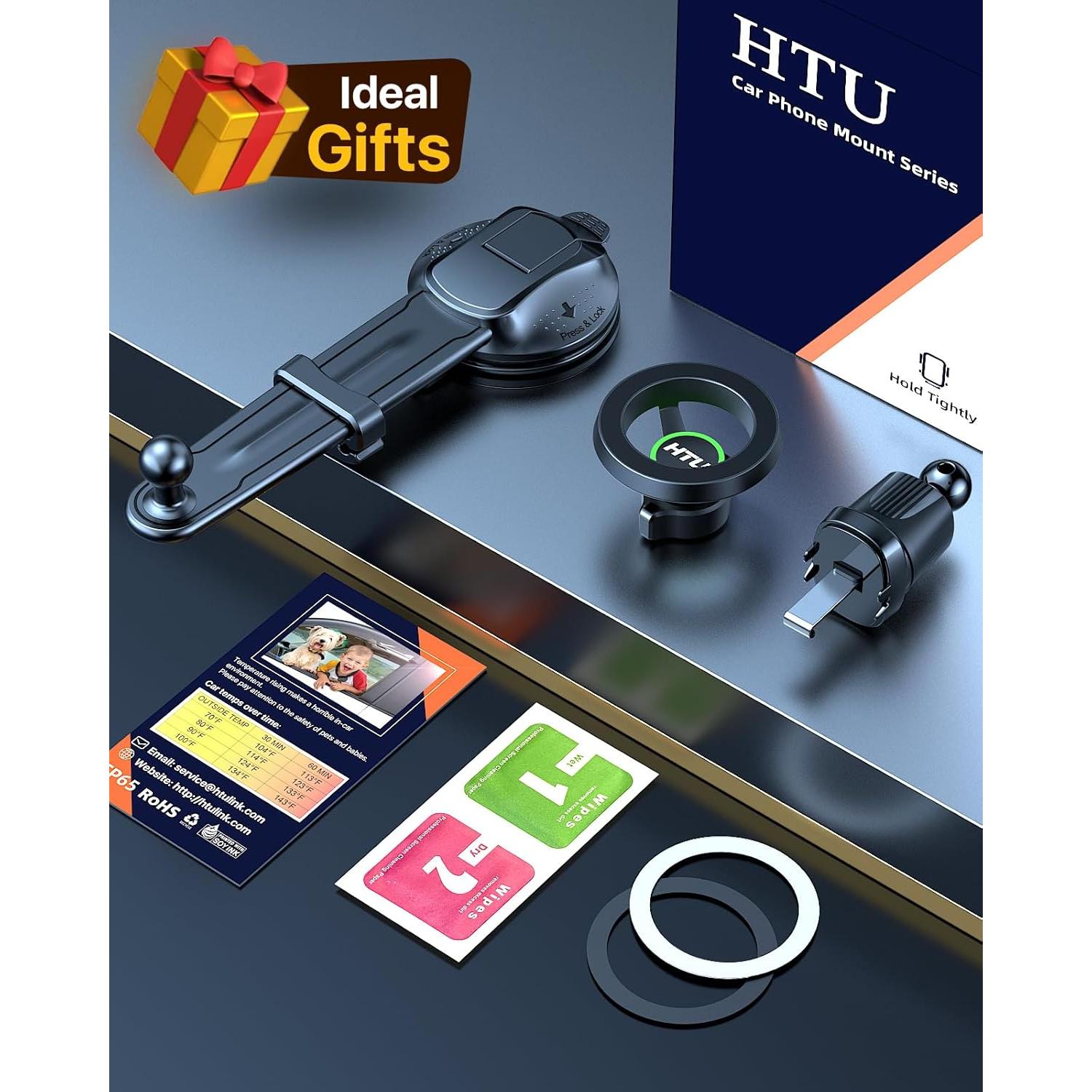 Soporte para Coche HTU Magnético 5 en 1 Verde