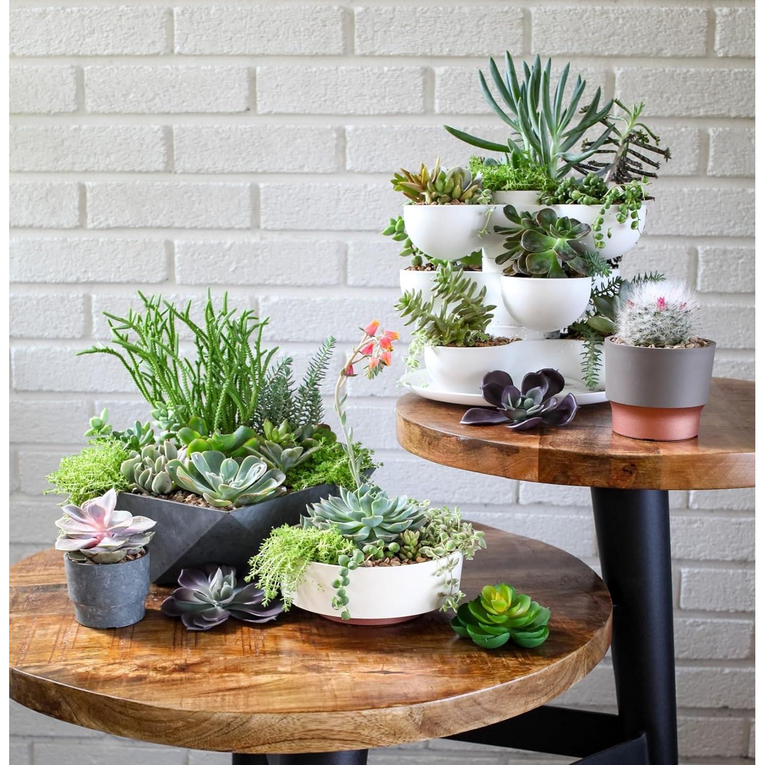 Cuenco Redondo de Plástico El HC Companies 15 cm Concreto