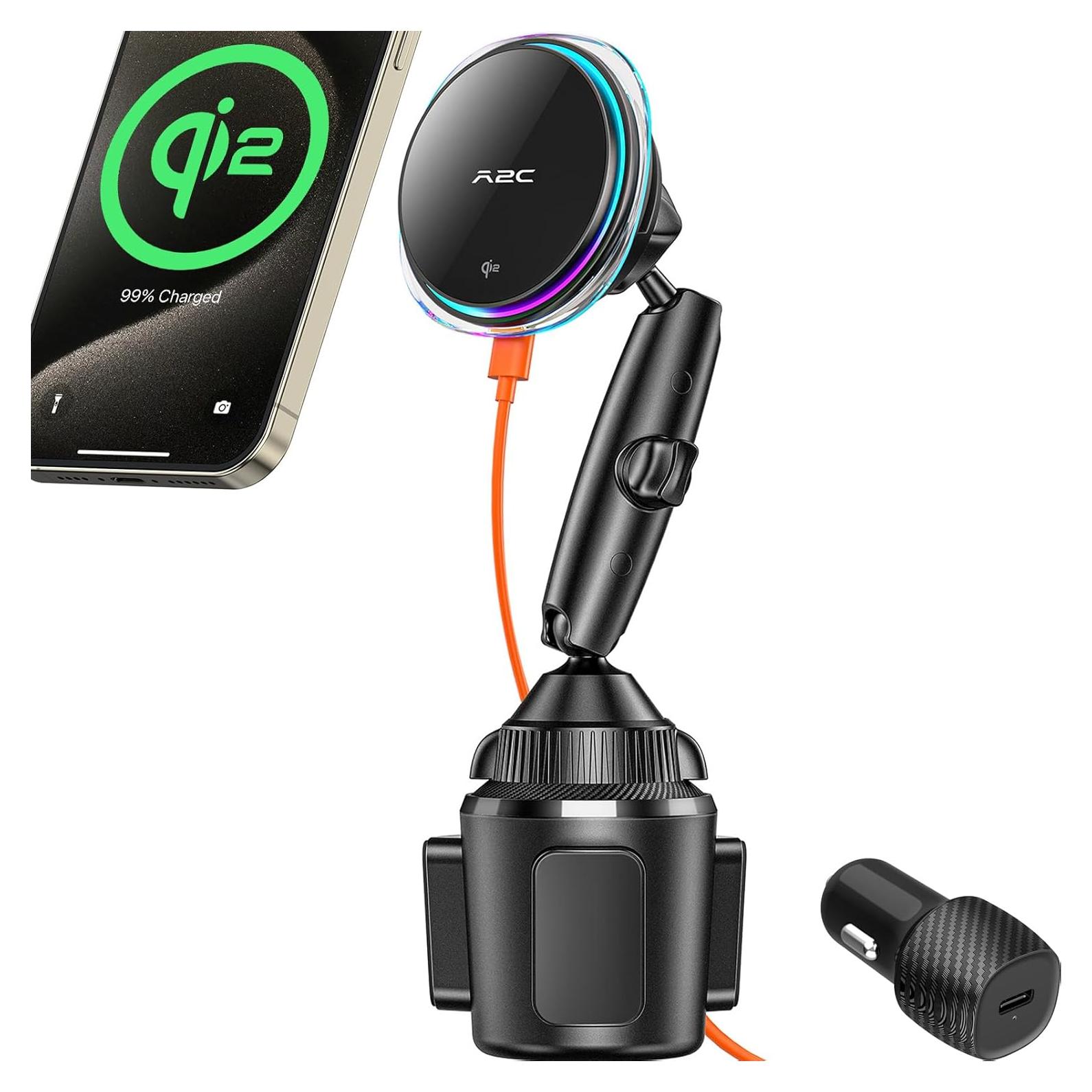 Soporte de Cargador Inalámbrico A2C MagSafe 15W para iPhone