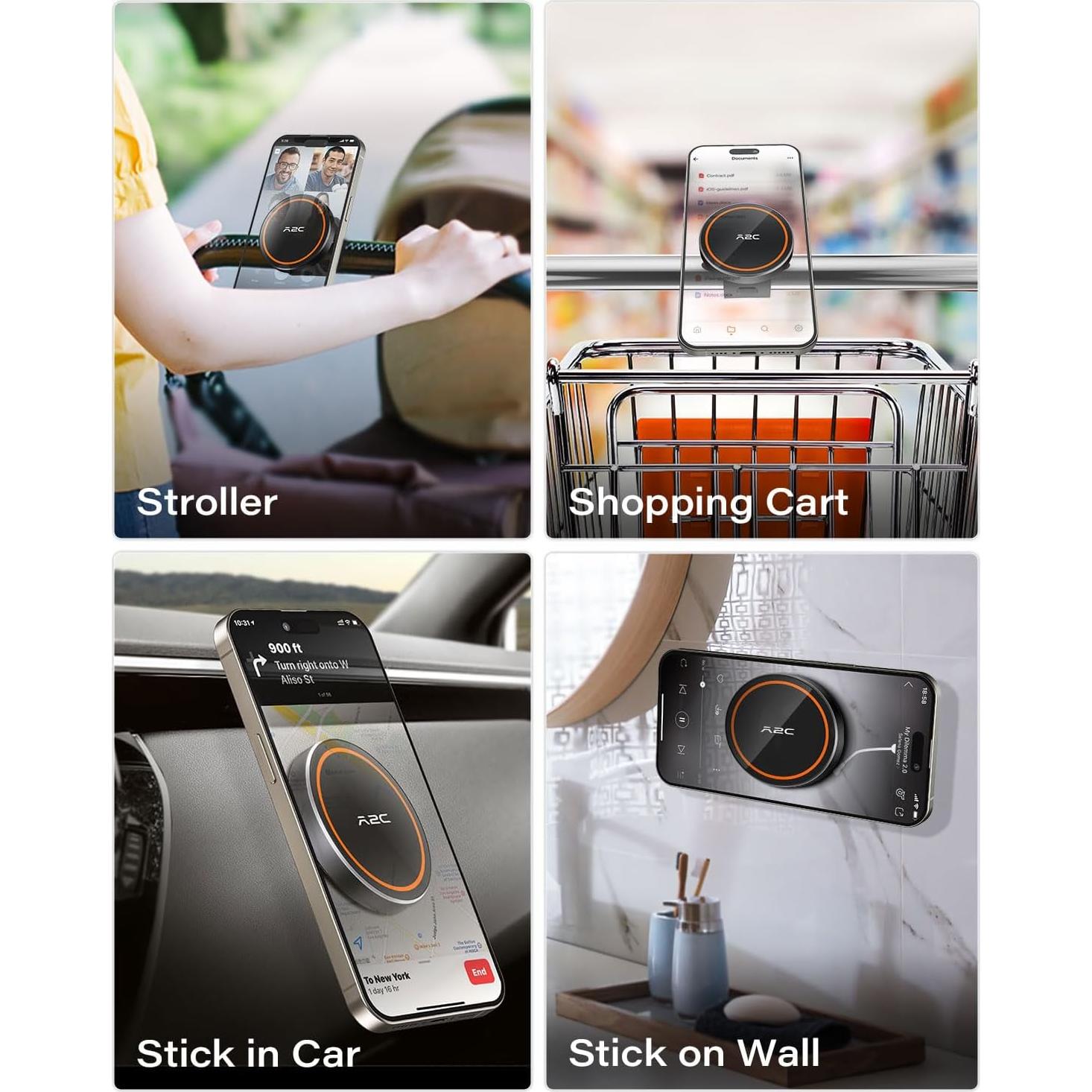 Soporte para Teléfono A2C Fitness MagSafe Ajustable 0.19 kg