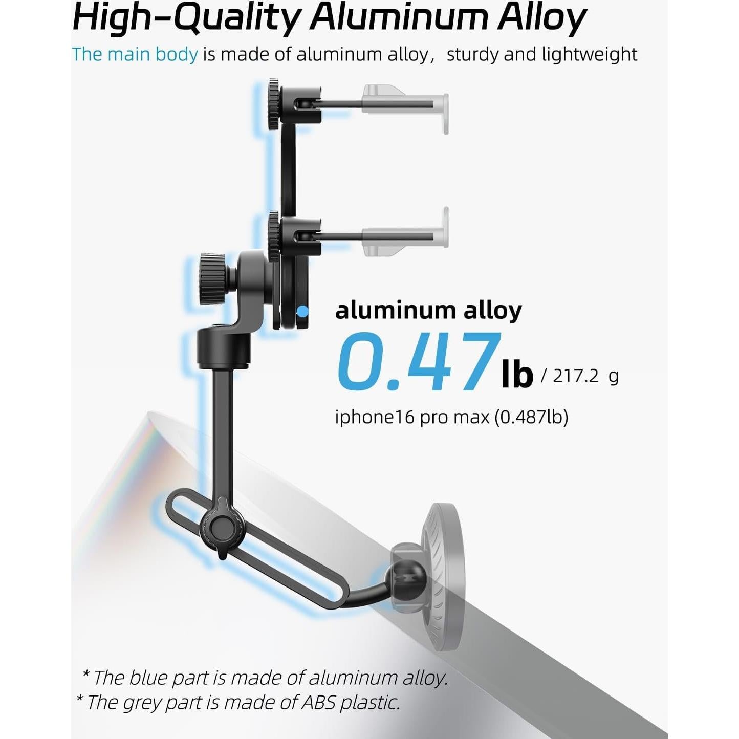 Soporte para Teléfono en Espejo Retrovisor Qiling Aluminio