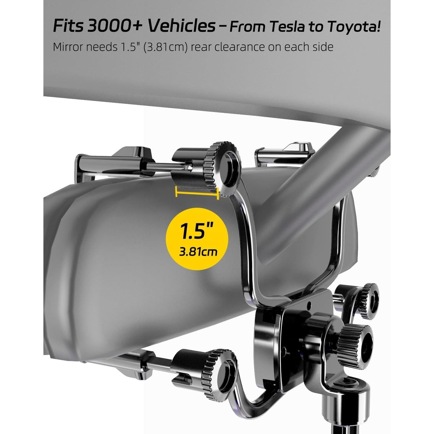 Soporte para Teléfono en Espejo Retrovisor Qiling Aluminio