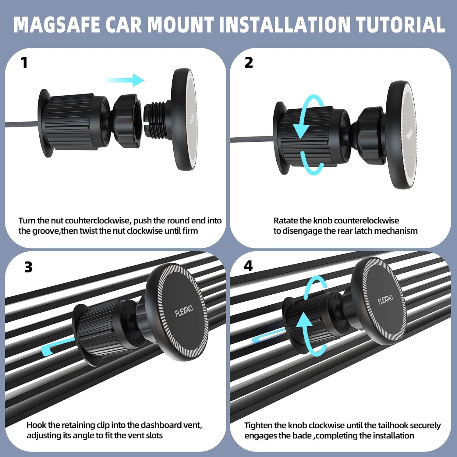 Combo Cargador de Coche USB-C y Soporte Magnético iPhone