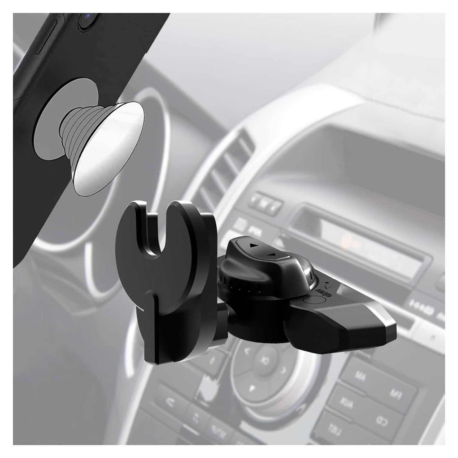 Soporte para teléfono en ranura de CD JIAYUE negro