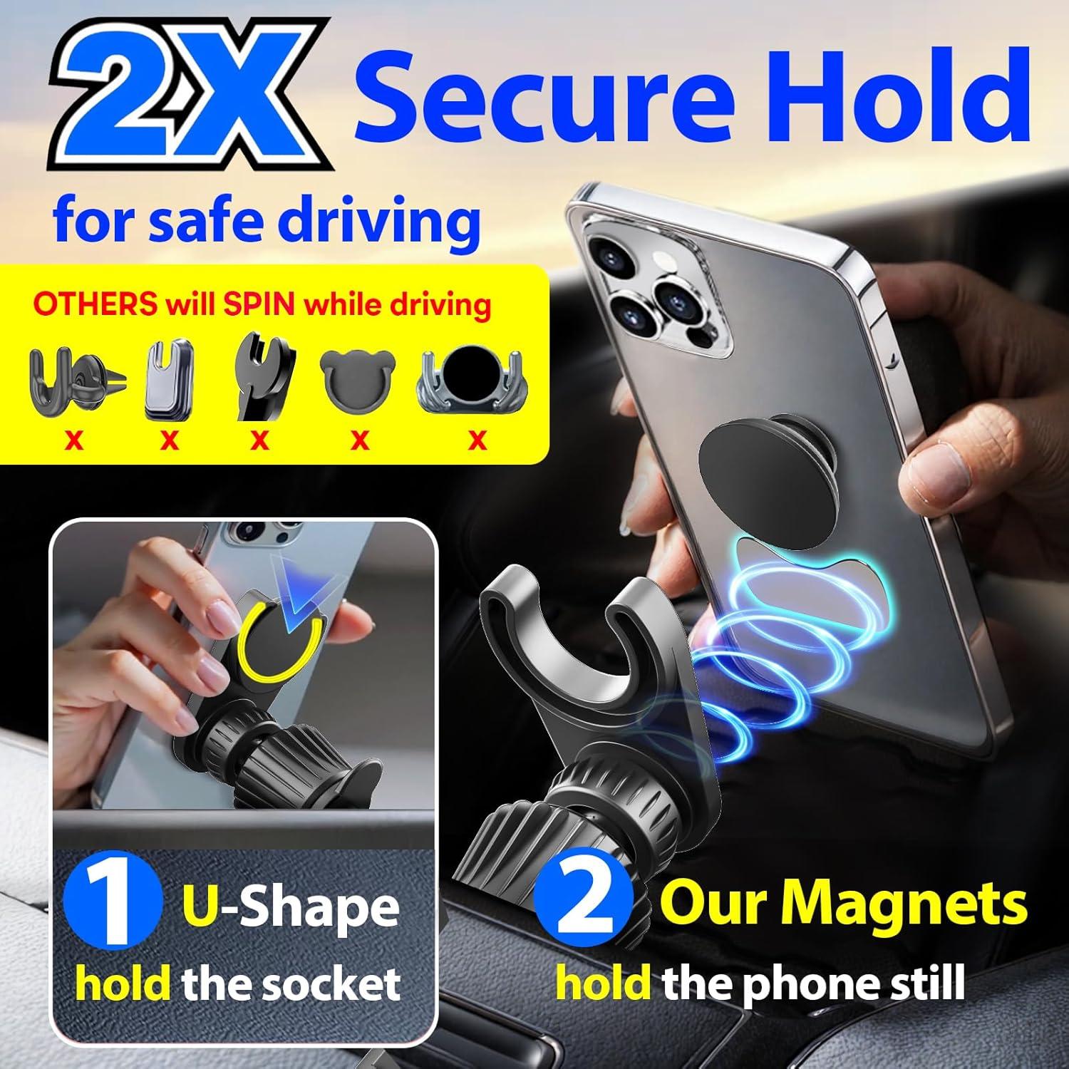 Soporte Magnético para Auto MCCHJoy 2 en 1 - Compatible con PopSockets