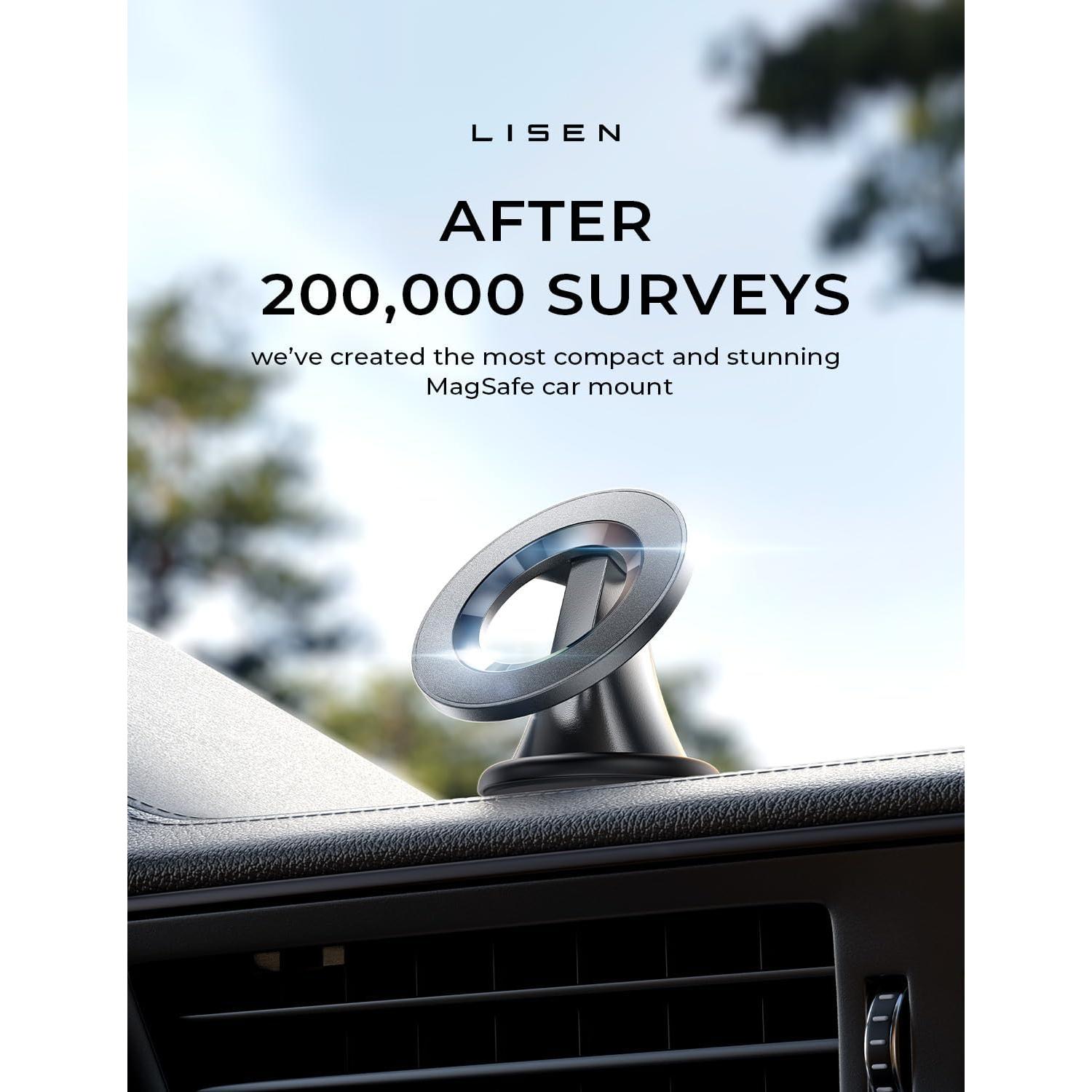 Soporte Magnético para Teléfono LISEN MagSafe Negro