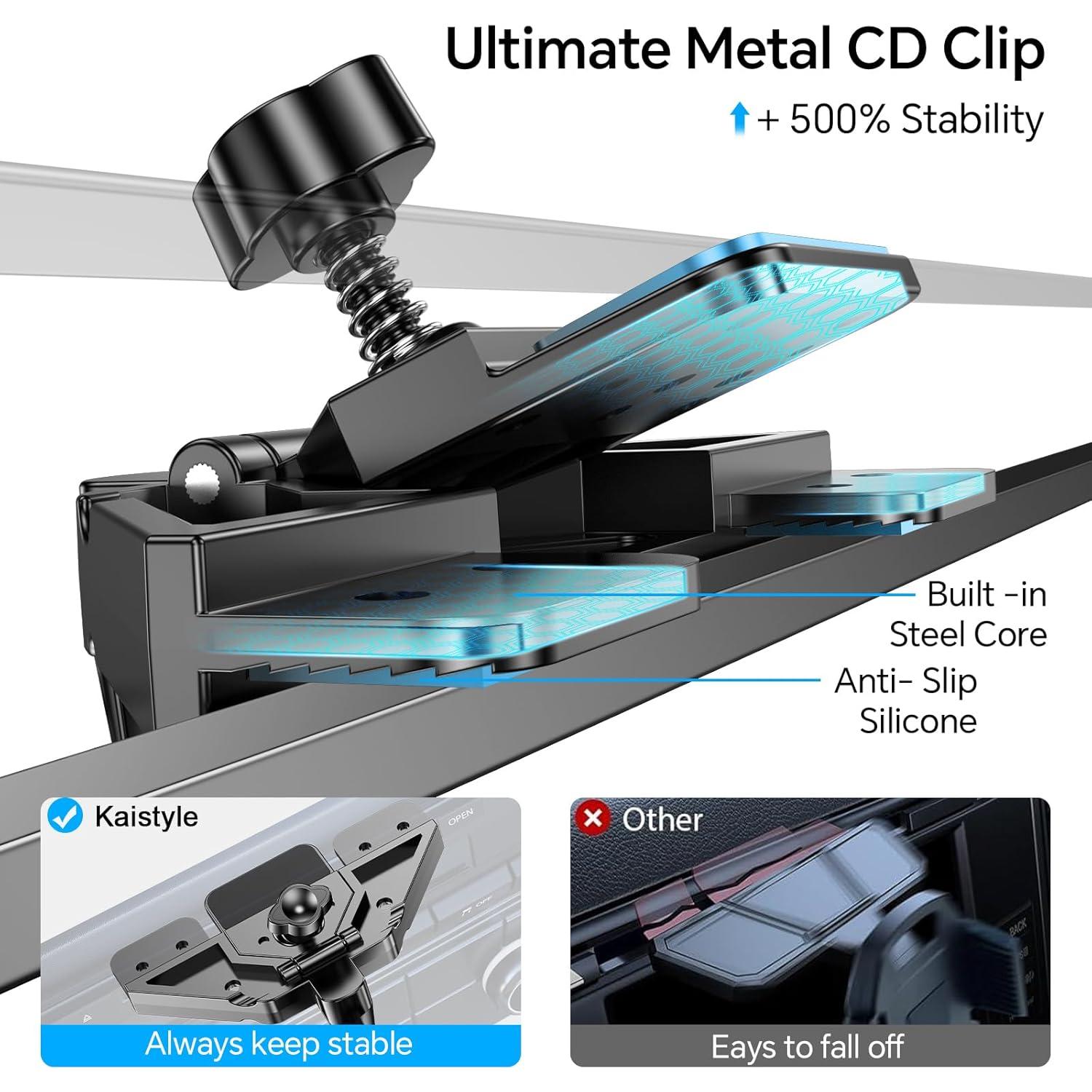 Soporte para Teléfono CD Kaistyle MagSafe 2-en-1 Negro