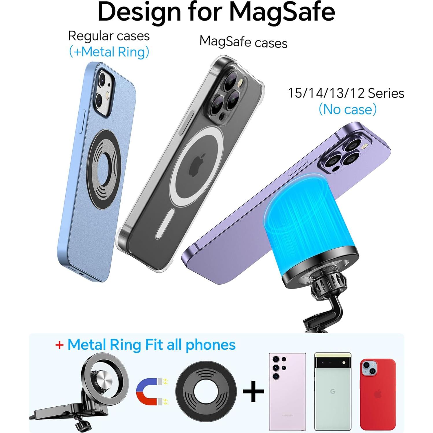 Soporte para Teléfono CD Kaistyle MagSafe 2-en-1 Negro