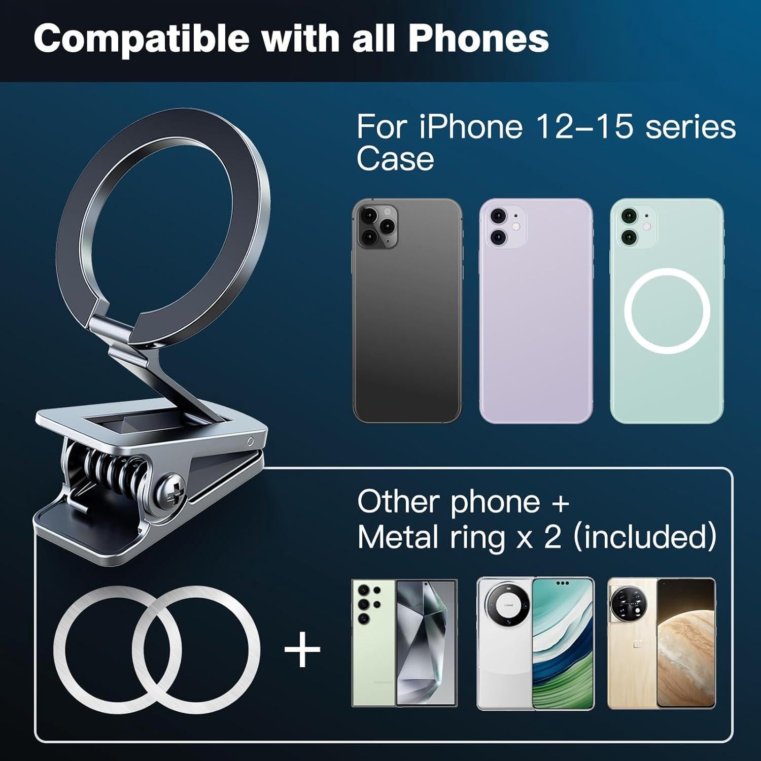 Soporte Magnético para Teléfono Keledz D53 Gris