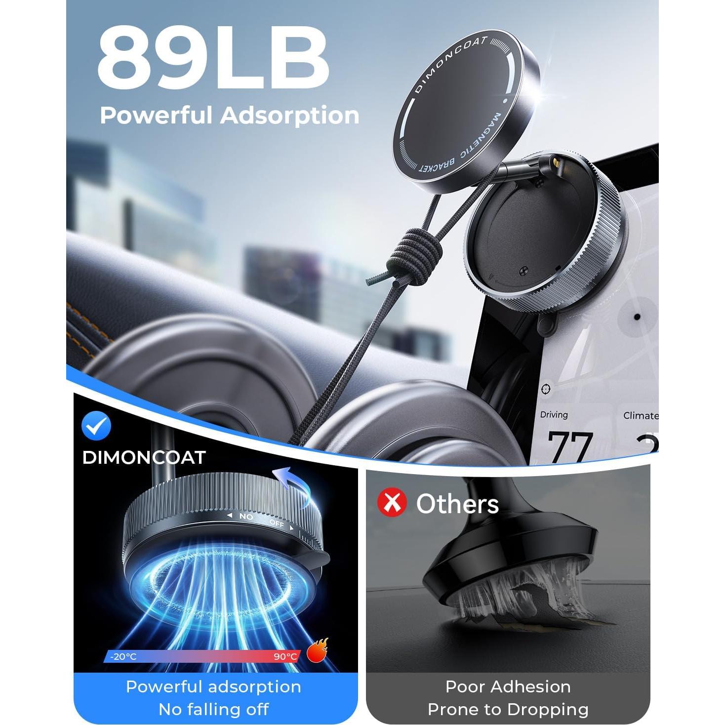 Soporte Magnético para Teléfono DIMONCOAT Ajustable 360°