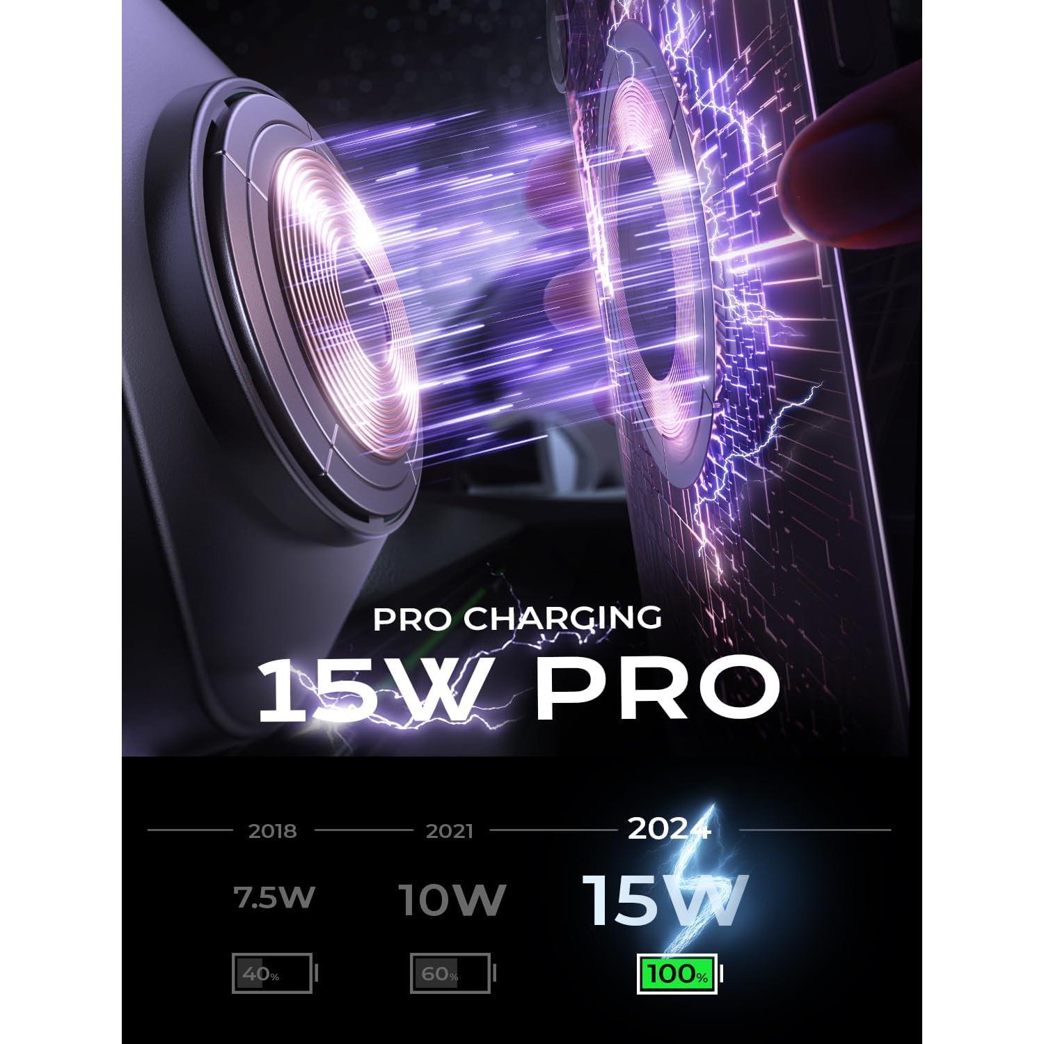 Soporte de Carga Magnético para Coche LISEN 15W Magsafe