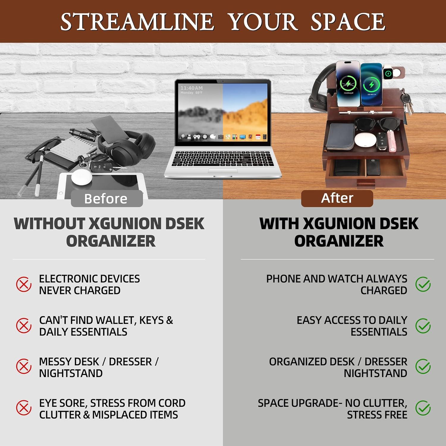 Estación de Acoplamiento de Madera Xgunion con Cajón 1.67 kg