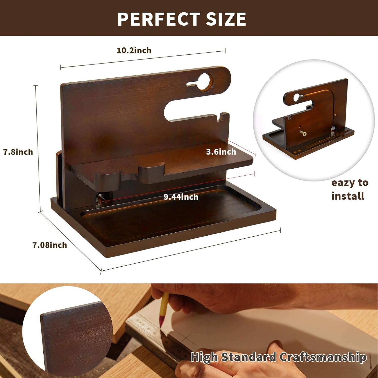 Estación de Acoplamiento de Madera Pinzoveno Marrón