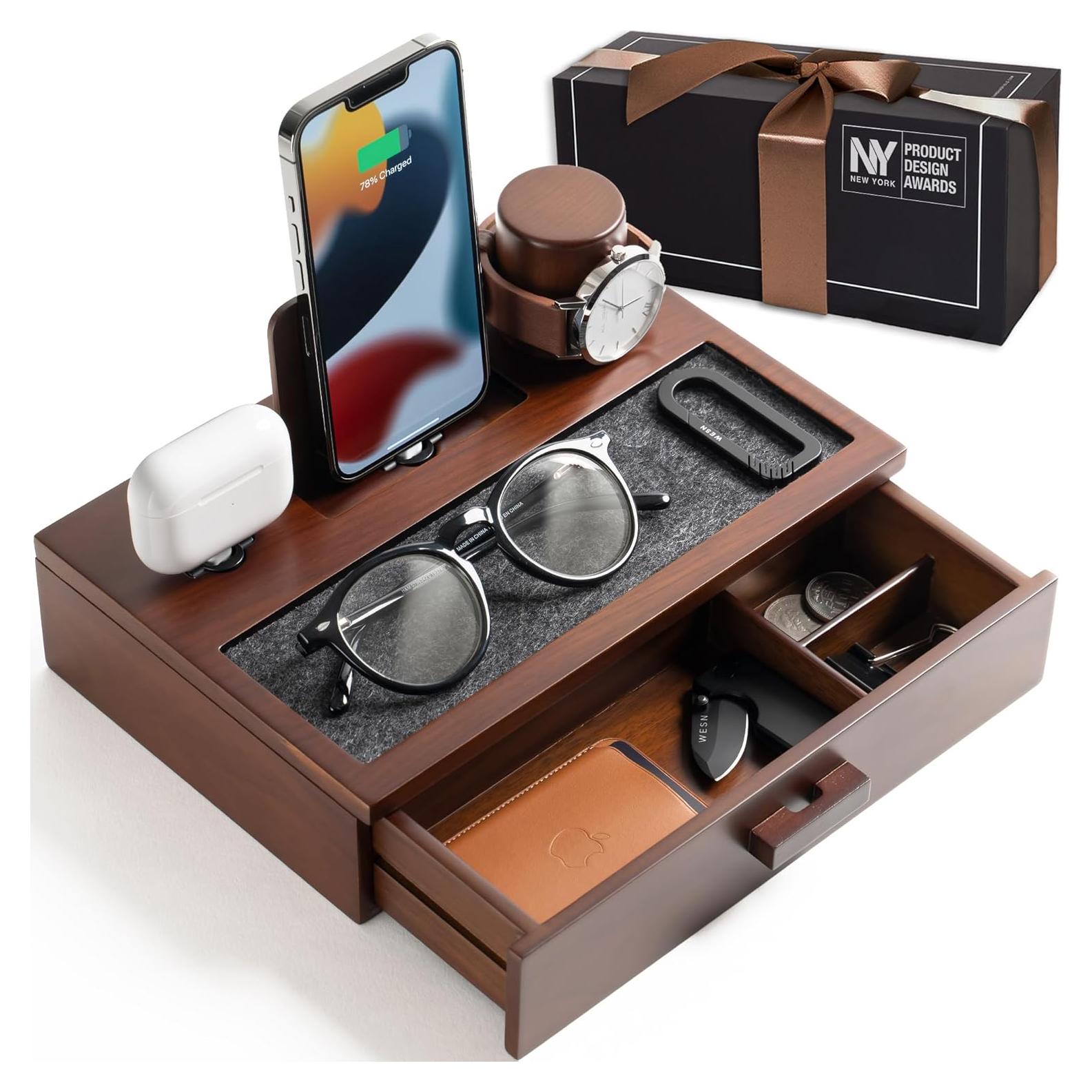 Estación de Acoplamiento Madera Holme & Hadfield con Cajón