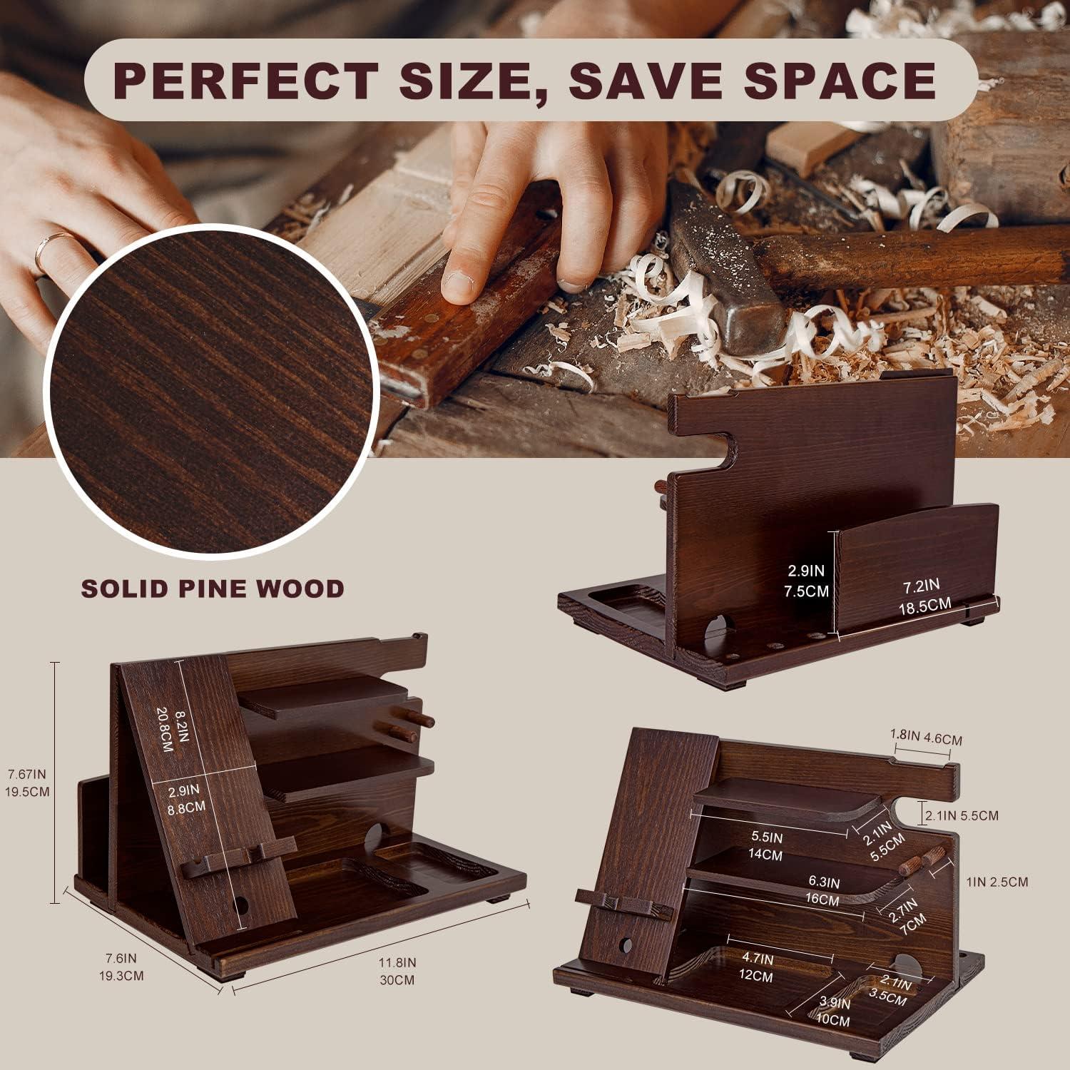 Organizador de Escritorio KOCWELL Madera Pino 3 Niveles