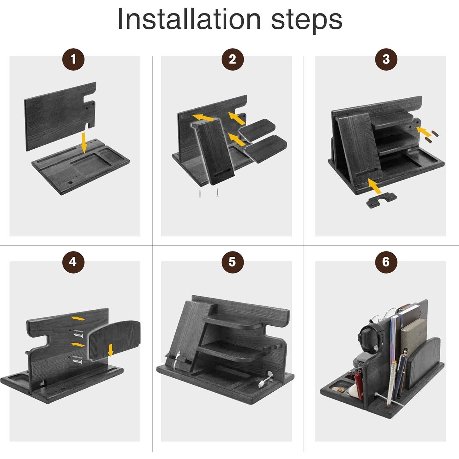 Estación de Acoplamiento de Madera 1STKER para Teléfonos