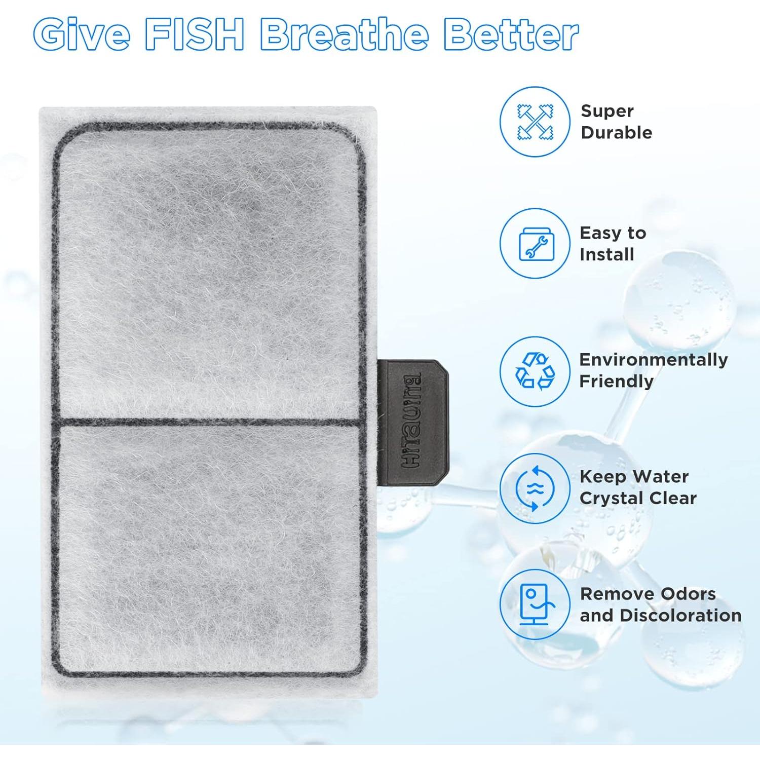 Cartuchos de Filtro HiTauing 8 Piezas para Acuarios