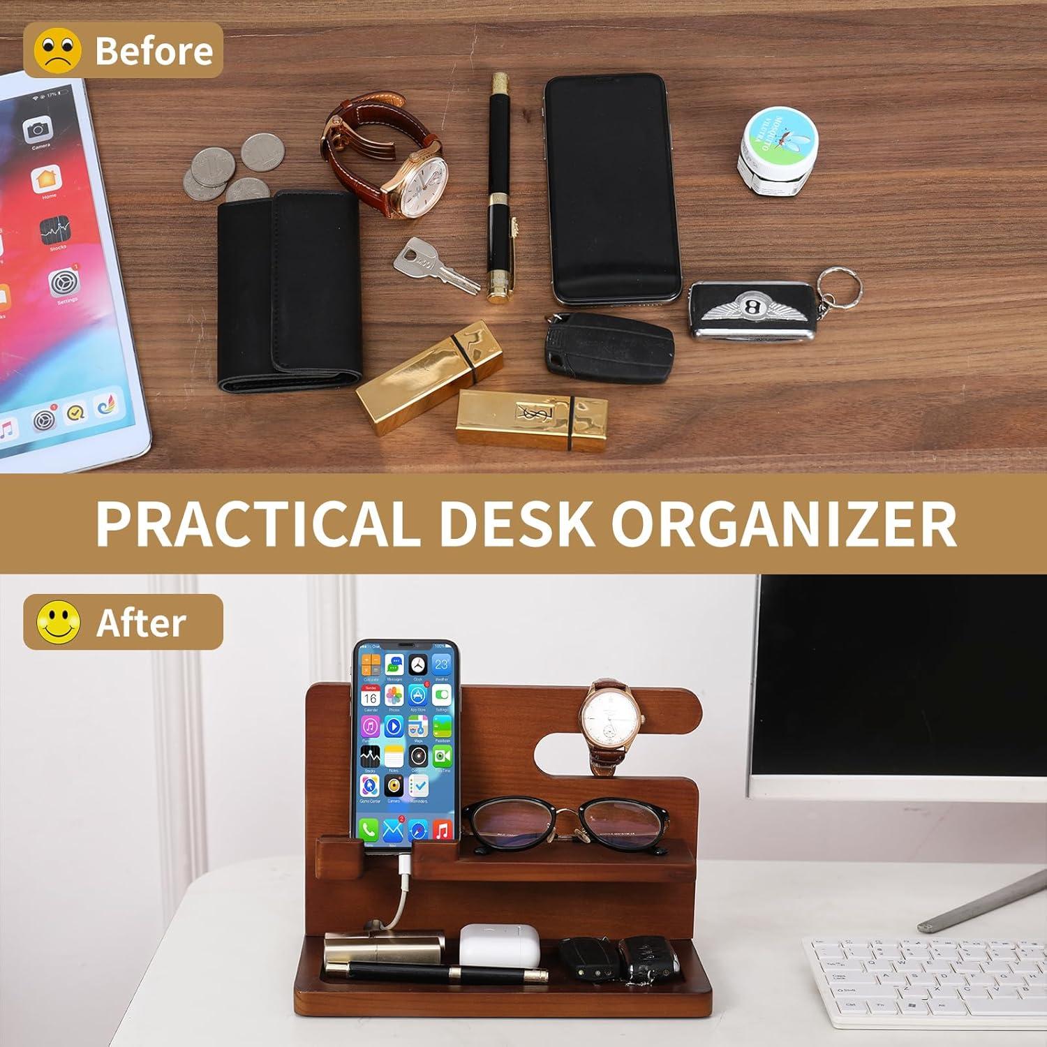 Estación de Acoplamiento de Madera YSangift para Teléfonos