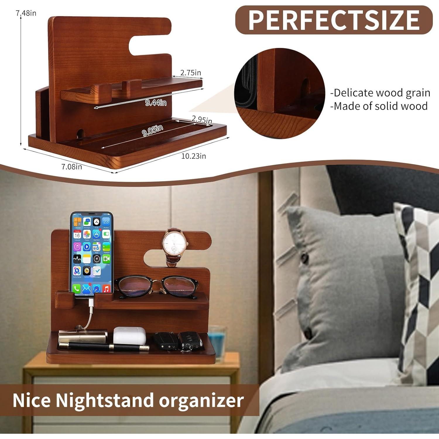 Estación de Acoplamiento de Madera YSangift para Teléfonos